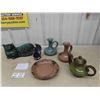 Image 1 : Blue Mountain Pottery Cat 5 pcs Rare Blue Mountain Pottery ; Tea Pot, 