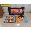 Image 1 : Harley Davidson Sign 10" x 22" & 2 Elvis Albums