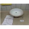 Image 1 : Bathroom Basin Sink - Oval 14" x 16.75" approx.