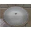 Image 2 : Bathroom Basin Sink - Oval 14" x 16.75" approx.