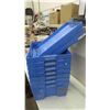 Image 3 : 7 Dunn-Rite Hard Plastic Storage Bins ( 5 Lids ) 