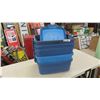 Image 1 : 5 Rubbermaid Storage Bins with Lids