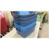 Image 2 : 5 Rubbermaid Storage Bins with Lids