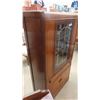 Image 2 : Walnut China Cabinet 13" x 32" x 57"