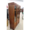 Image 2 : Oak  2 Door China Cabinet 10" x 48" x 75"