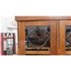 Image 4 : Oak  2 Door China Cabinet 10" x 48" x 75"