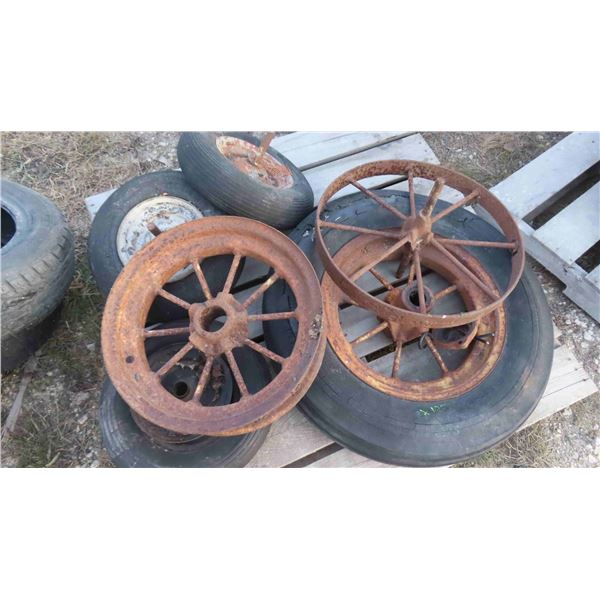 Assorted Vintage Rims + Tires - McSherry Auction Service Ltd.