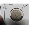 Image 2 : 1940 Newfoundland 5 Cent Silver Coin