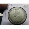 Image 2 : 1917 Newfoundland Silver 50 Cent Coin