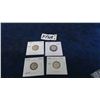 Image 1 : (4) Canada Silver Coins 1938, 1939, 1942, 1950