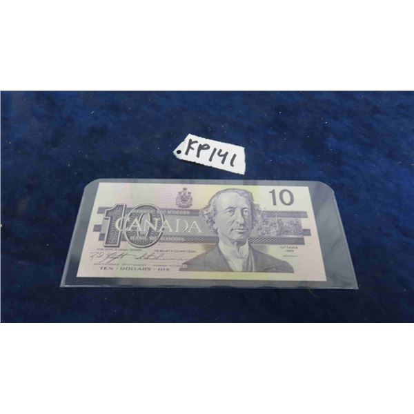 1989 Canada $10 Bill Uncirculated