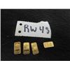 Image 1 : (4) 1 Gram Brass Bars