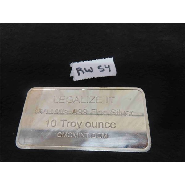 10 OZ Silver Plated Bar