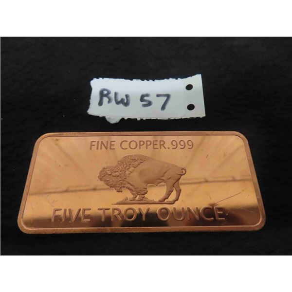 5 OZ Copper Bar