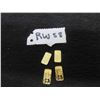 Image 1 : (4) 1 Gram Gold Plated Bars