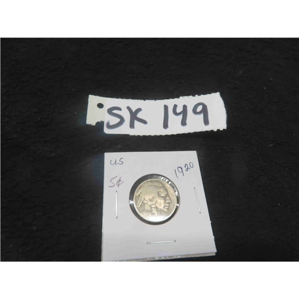 1920 US Indian Head / Buffalo Nickel