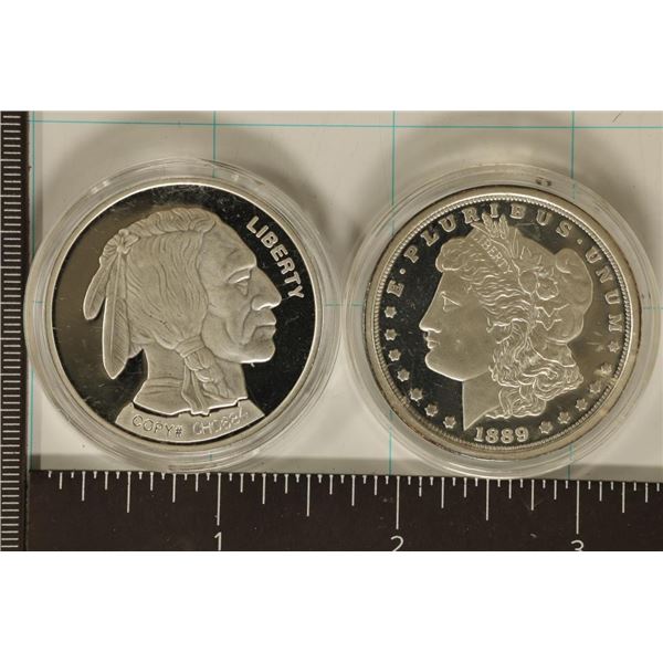 2-US REPLICAS: 2004 BUFFALO SILVER DOLLAR COPY#