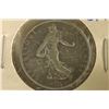 Image 1 : 1898 FRANCE SILVER 2 FRANCS. .2685 OZ. ASW