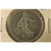 Image 1 : 1898 FRANCE SILVER 2 FRANCS. .2685 OZ. ASW