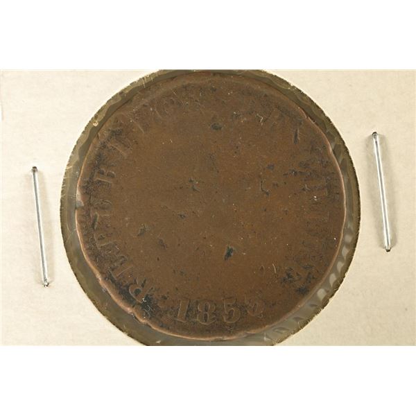 1853 CHILE COPPER 1 CENTAVO