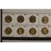 Image 1 : 8 PRESIDENTIAL DOLLARS: 2007-D JOHN ADAMS, JAMES