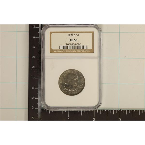 1979-S SBA DOLLAR NGC AU58