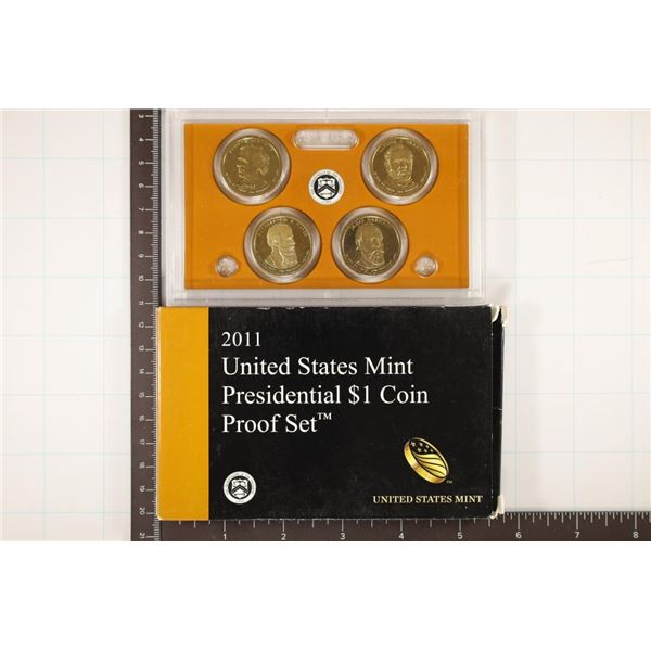 2011 US PRESIDENTIAL DOLLAR PF SET WITH BOX