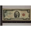 Image 1 : 1963 US $2 RED SEAL NOTE WITH STAIN