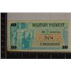 Image 1 : SERIES 692 US MILITARY 10 CENT PAYMENT CERT. AU