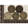 Image 2 : 1905, 06, 07, 09 & 1910 MEXICO CAP & RAY SILVER 10