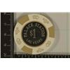 Image 2 : $1 PALACE STATION BIMETAL CASINO CHIP.  LAS VEGAS,
