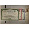 Image 1 : 4 VINTAGE STOCK CERTIFICATES: 1967 E.J. KORVETTE,
