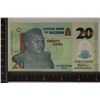 Image 1 : 2018 NIGERIA 20 NAIRA CRISP UNC COLORIZED POLYMER