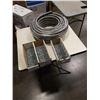 Image 1 : COIL OF ALUMINUM FLEX CONDUIT AND 3 TRAYS OF SCREWS