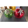 Image 2 : KETER PLANTER, GLASS CHRISTMAS GLOBES, 24" LANTERNS, SOLAR POST LIGHTS AND GARDEN SHIRT HOSES