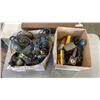 Image 1 : 2 BOXES OF POWER TOOLS - SOME TURN ON, UNTESTED