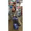 Image 1 : PRADISE GOLF BAG W/ CLUBS, AND FISHING ROD AND REEL