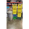 Image 1 : LOT OF  MILK CRATES AND RUBBERMAID GARBAGE CAN