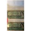 Image 3 : LAST 3 ISSUES OF CANADIAN $1 BILLS - 1954, 1967, 1973