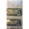 Image 3 : 3 1973 NEAR MINT CANADIAN $1 BILLS IN SEQUENCE