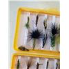 Image 8 : YELLOW AND BLUE FLY BOXES W/ 50 TROUT FLIES