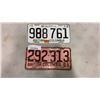 Image 1 : 1961 AND 1973 BC LICENSE PLATES