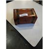 Image 1 : BRASS BOUND JEWELLERY BOX W/ ESTATE JEWELLERY