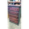 Image 1 : PINE 5 DRAWER DRESSER