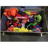 Image 3 : VINTAGE SEWARD TRUNK, FULL OF KIDS TOYS, NERF GUNS ETC