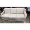 Image 1 : WHITE WICKER 6FT SOFA, WITH CUSHIONS