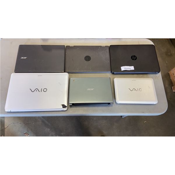 6 PARTS LAPTOPS