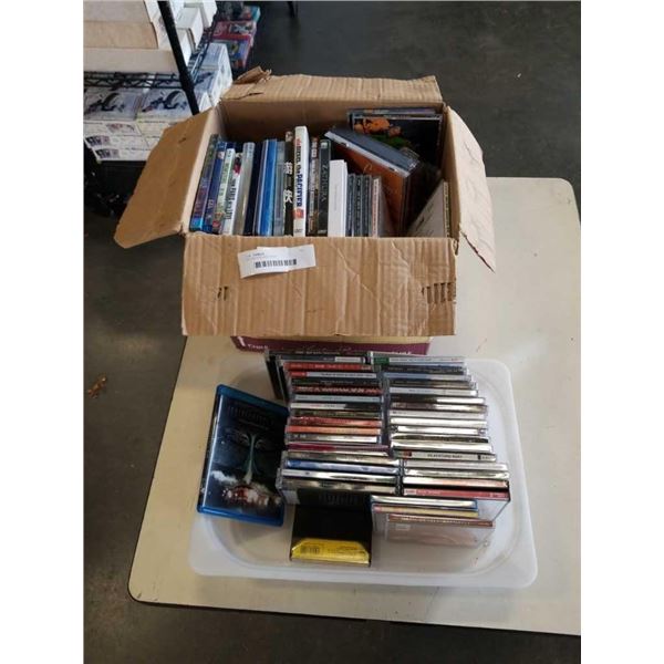 LOT OF CDS AND DVDS