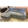 Image 1 : 2PC GREY FABRIC PULL OUT SOFA