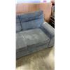 Image 2 : 2PC GREY FABRIC PULL OUT SOFA